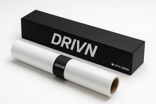DRIVN- Optic series gloss clear paint protection film roll- 7.5ml thickness- 10yr warranty